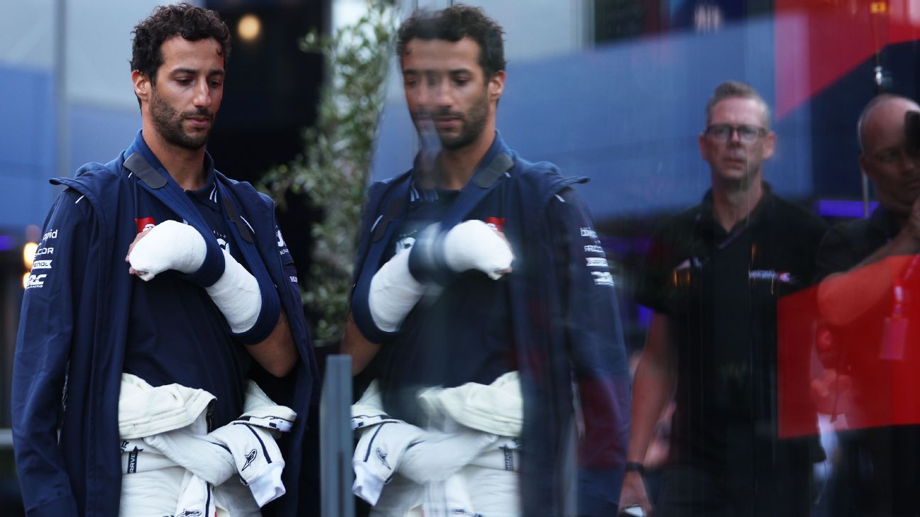 AlphaTauri say Daniel Ricciardo’s return still ‘a while away’