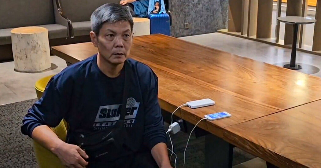 Chinese Activist Camps Out at Airport in Taiwan in Bid for Asylum Chinese Activist Camps Out at Airport in Taiwan in Bid for Asylum