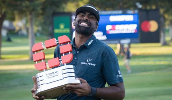 Fortinet Championship: Sahith Theegala claims first PGA Tour victory