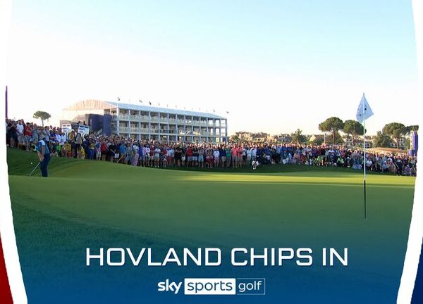 Incredible scenes as Viktor Hovland chips in at first! | ‘Unbelievable! What a start!’ | Video | Watch TV Show