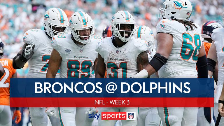 Miami Dolphins score 70 points in record victory over Denver Broncos | NFL News