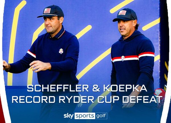 Ryder Cup: Europe lead USA 9.5-2.5 after Viktor Hovland, Ludvig Åberg smash record win in Rome | Golf News