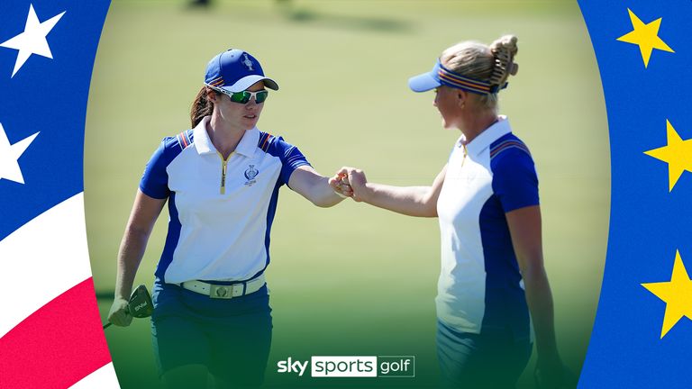 Solheim Cup: Team Europe impress in fourballs to sit 8-8 with Team USA heading into Sunday singles | Golf News