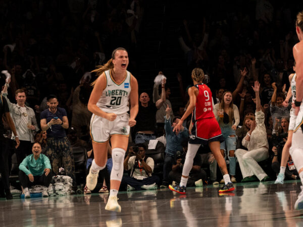 The Liberty’s Game 1 WNBA Playoff Win Against the Mystics, in Photos