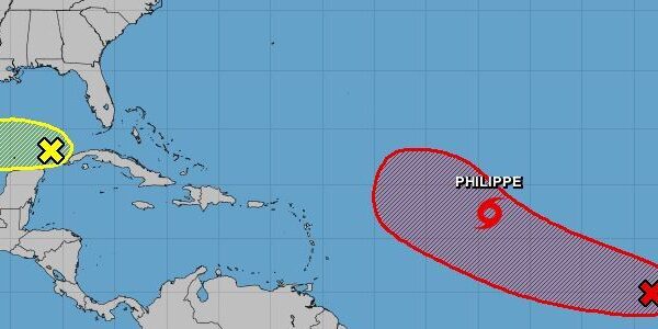 Tropics teeming with 3 systems, including Philippe and one in Gulf