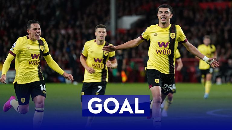 'What a breakthrough!' | Amdouni's stunning half-volley puts Burnley ahead
