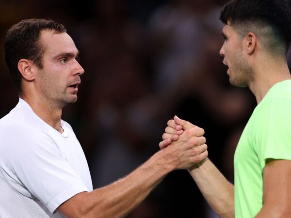 Carlos Alcaraz loses in straight sets to qualifier Roman Safiullin at Paris Masters