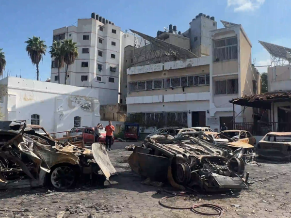 Devastation in Gaza After Hospital Blast