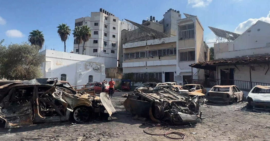 Devastation in Gaza After Hospital Blast Devastation in Gaza After Hospital Blast