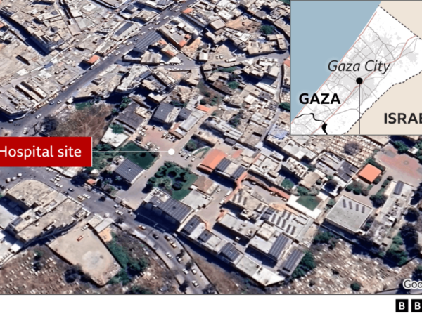 Hospital blast in Gaza City kills hundreds