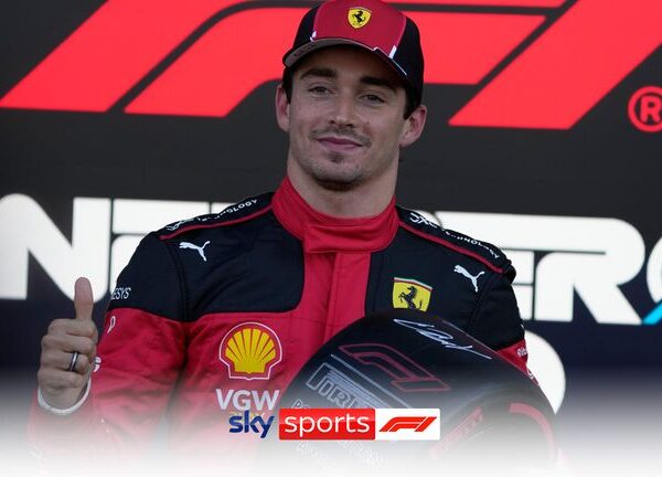 Mexico City GP Qualifying: Charles Leclerc takes pole as Ferrari seal shock one-two in chaotic session