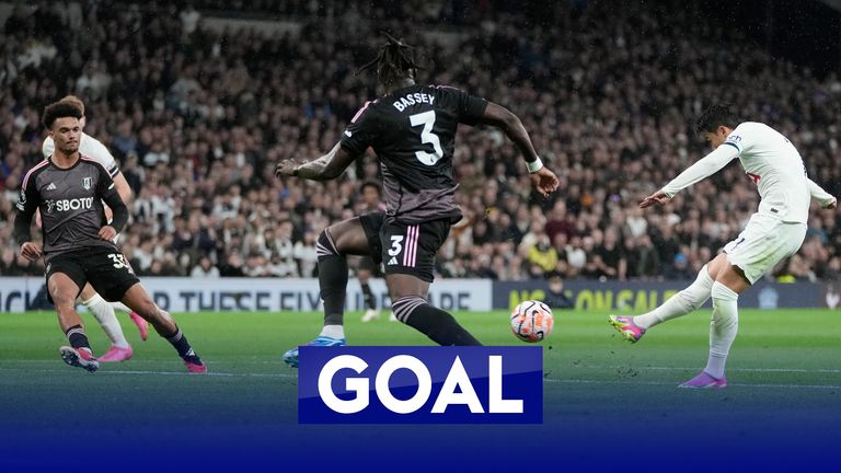 Son's classy finish gives Spurs the lead against Fulham