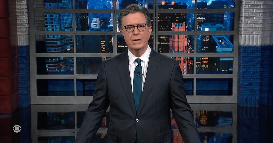 Stephen Colbert Calls Out Mike Johnson’s First Fail