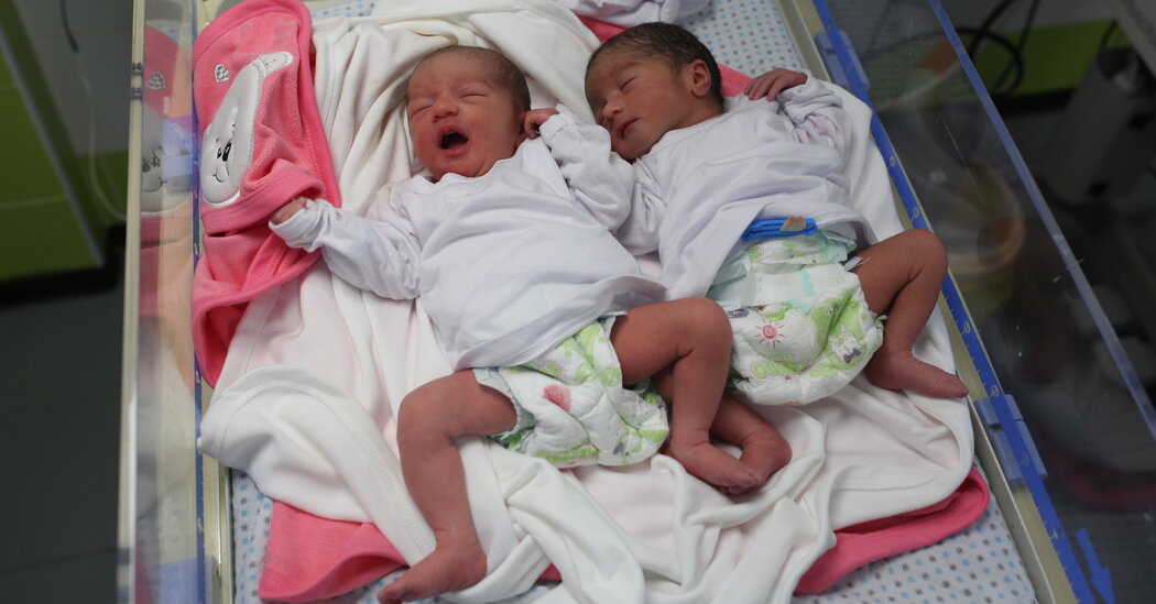 Twins Are Born in Gaza After Their Mother Flees to the South