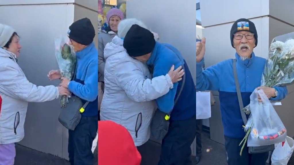 Ukrainians celebrate 75th birthday of Japanese man who opened free cafe for them Ukrainians celebrate 75th birthday of Japanese man who opened free cafe for them