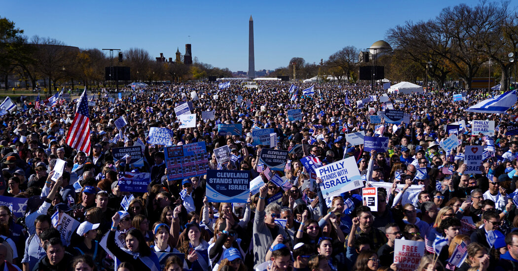 March for Israel: Jewish Groups Rally in Washington, D.C. March for Israel: Jewish Groups Rally in Washington, D.C.