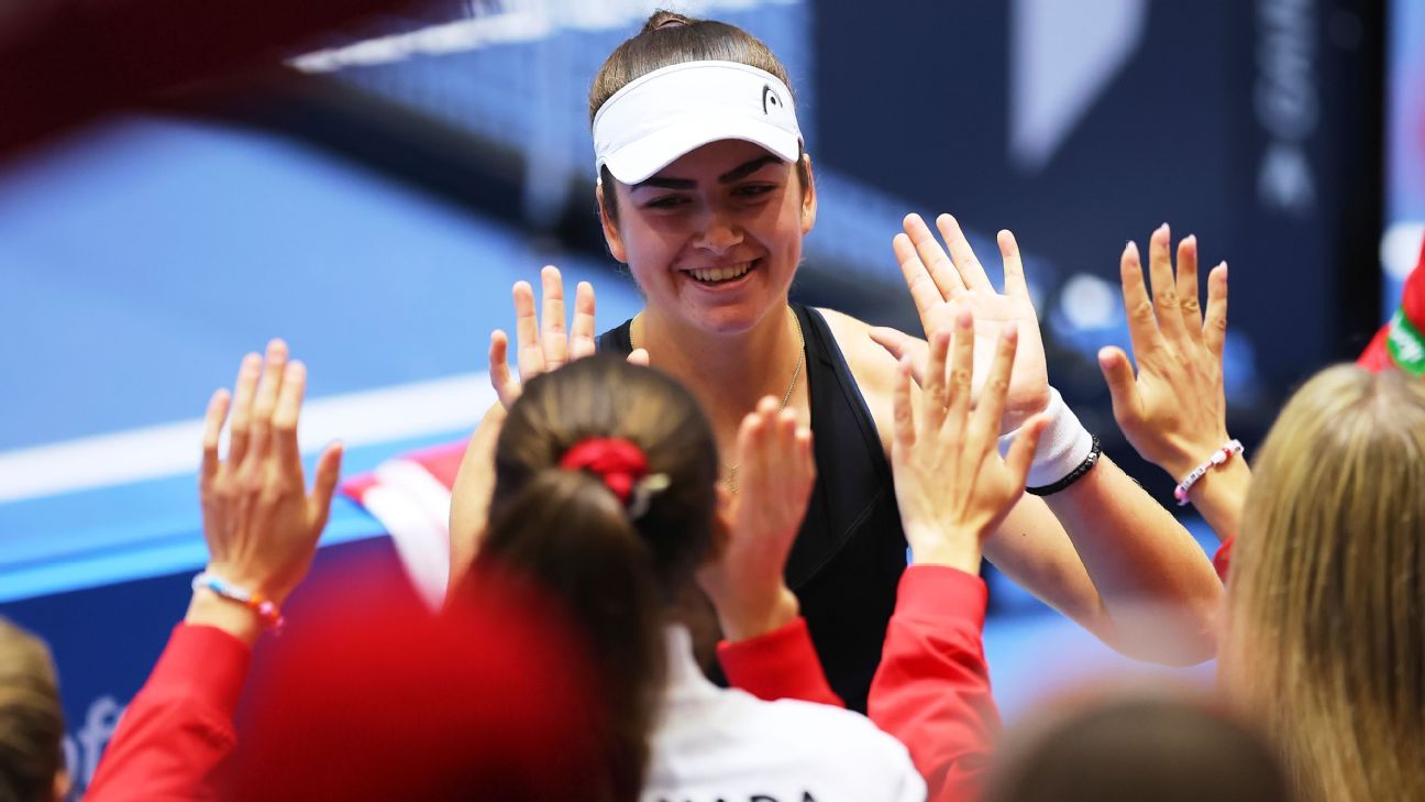 Marina Stakusic helps Canada top host Spain in BJK Cup Finals Marina Stakusic helps Canada top host Spain in BJK Cup Finals