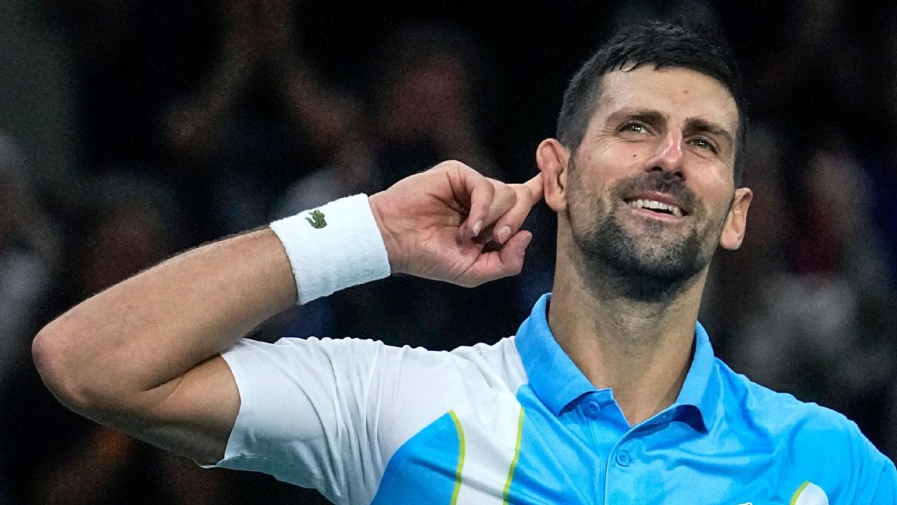 Novak Djokovic clinches No. 1 ATP finish for record eighth time
