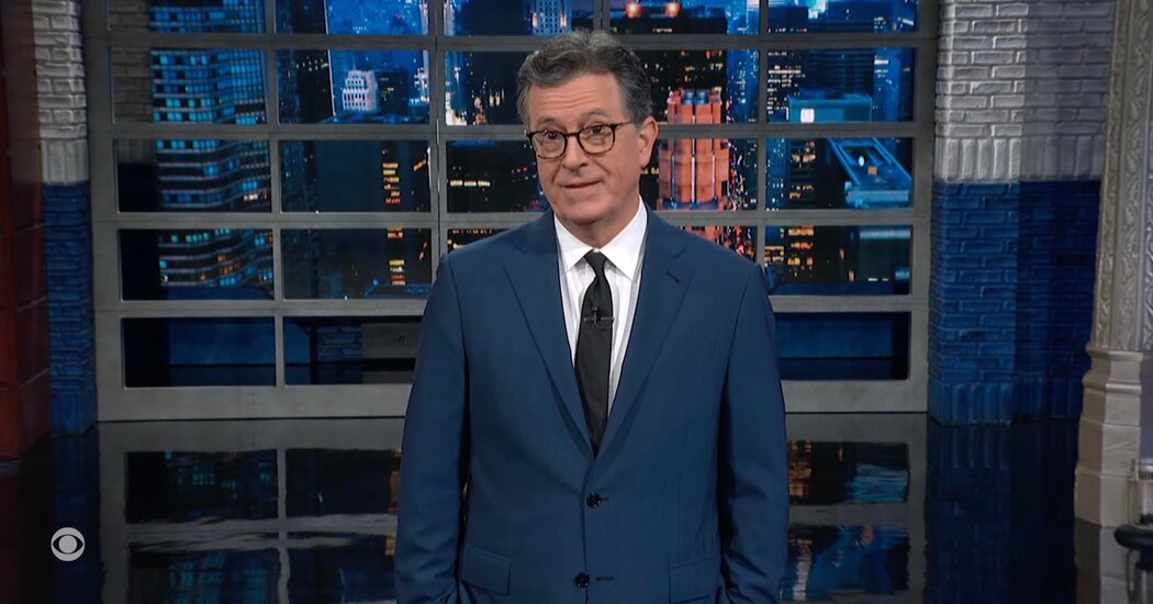 Stephen Colbert Mocks the Fox News Tradition of Blaming Biden