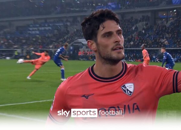Goncalo Paciencia’s Christmas ‘cracker’ volley for Bochum | Video | Watch TV Show