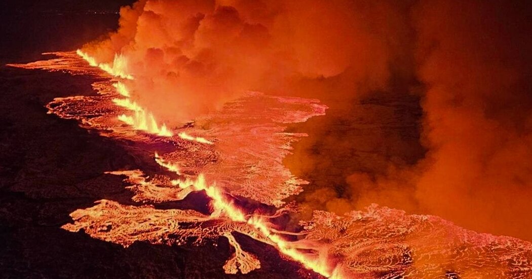 Iceland Volcano Erupts Near Grindavik After Weeks of Earthquakes