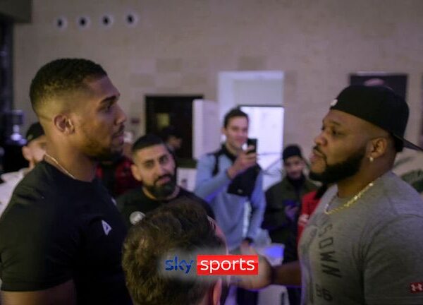 ‘I’m still your landlord!’ | Anthony Joshua had a fiery clash with Jarrell Miller | Video | Watch TV Show