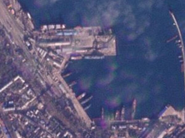 Massive Fireball Rises Over Crimean Port