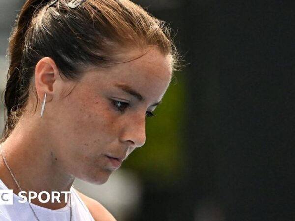 Australian Open 2024: Jodie Burrage loses to Tamara Korpatsch on day one