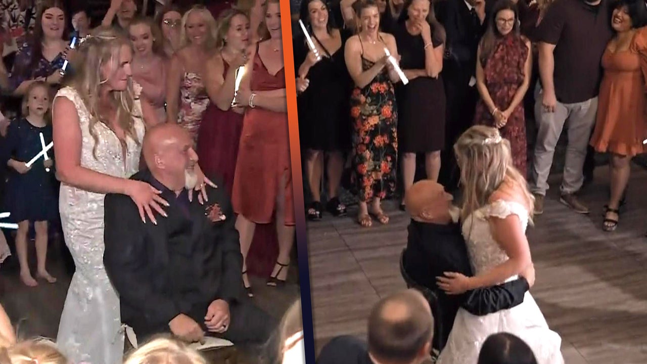 Christine Brown Gives Husband David Woolley a Lap Dance at Wedding