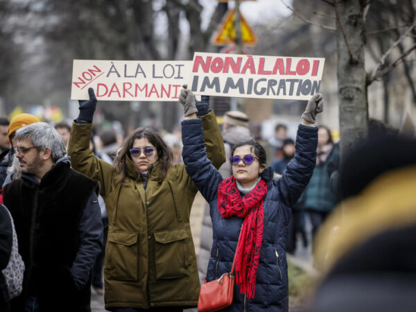 French protesters ask Macron not to sign off on an immigration law with a far-right footprint