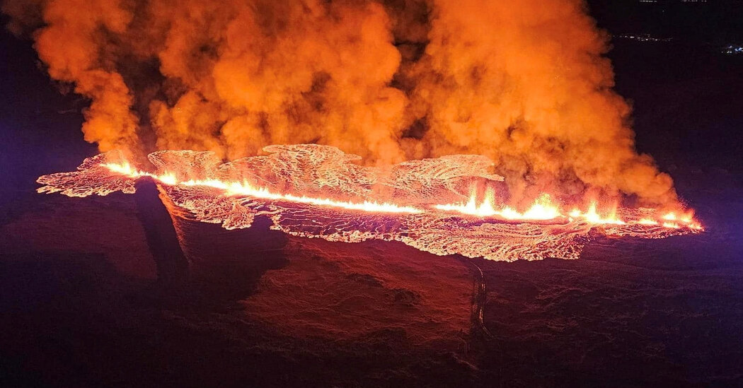 Iceland Volcano Erupts in Same Area as December Event Iceland Volcano Erupts in Same Area as December Event