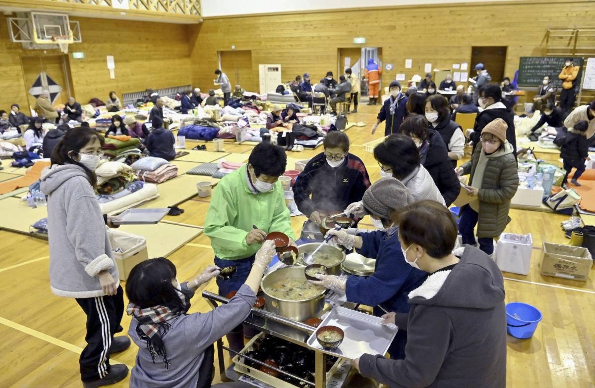 More than 200 people died since Japan’s New Year’s quakes. 7 of them died in shelters