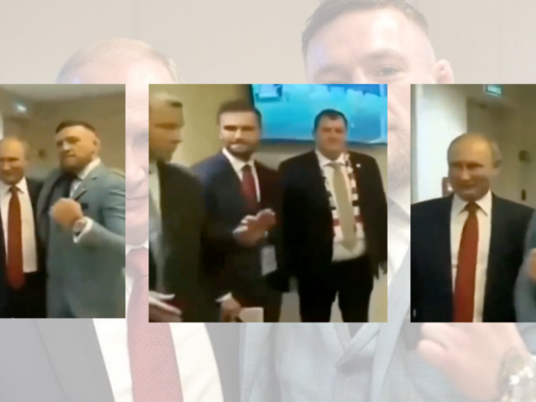 The Moment Conor McGregor Was Warned Not To Put His Arm Around Putin