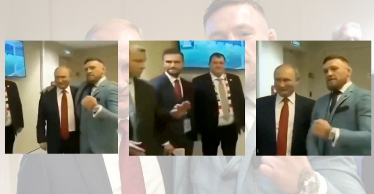 The Moment Conor McGregor Was Warned Not To Put His Arm Around Putin