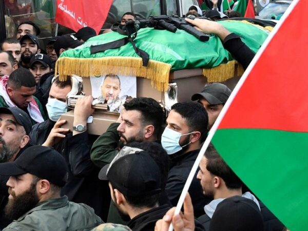 Thousands attend Hamas deputy leader’s funeral in Beirut