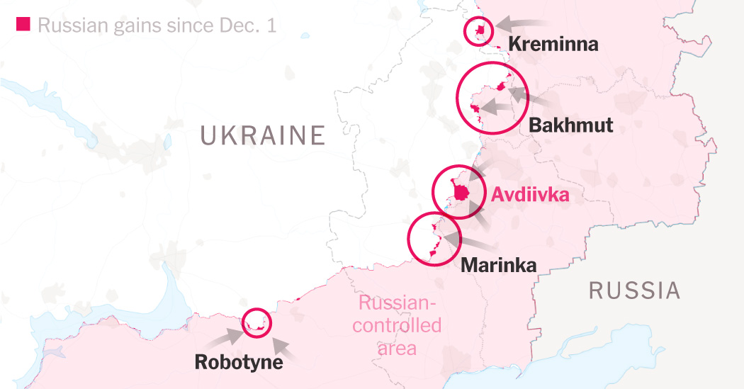 Maps: Where Ukraine Is Fighting to Hold Back Russian Onslaught
