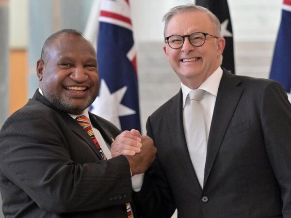 PNG leader makes historic speech in Australia amid China tensions
