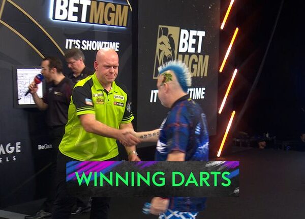 Premier League Darts: Michael van Gerwen wins in Glasgow after Luke Littler is beaten in thriller | Darts News