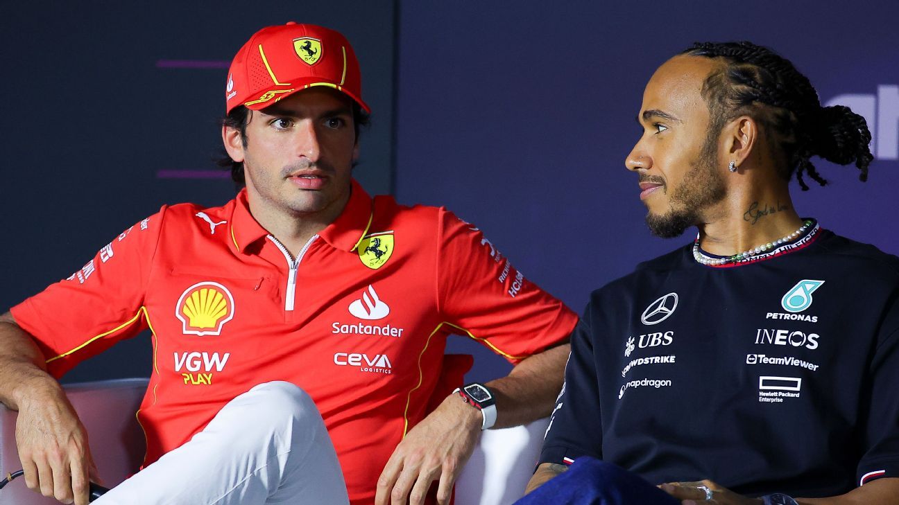 Sainz: ‘No hard feelings’ towards Hamilton over 2025 Ferrari seat