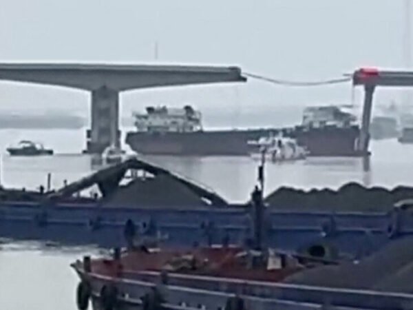 Ship Crash Collapses Part of Bridge in China, Killing at Least 2