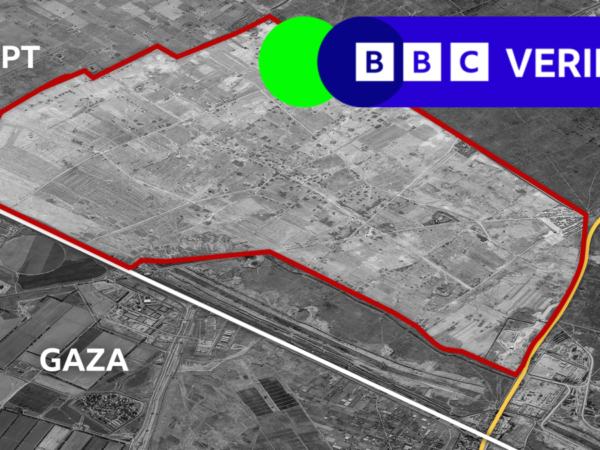 Walled site grows at Egypt border near Gaza