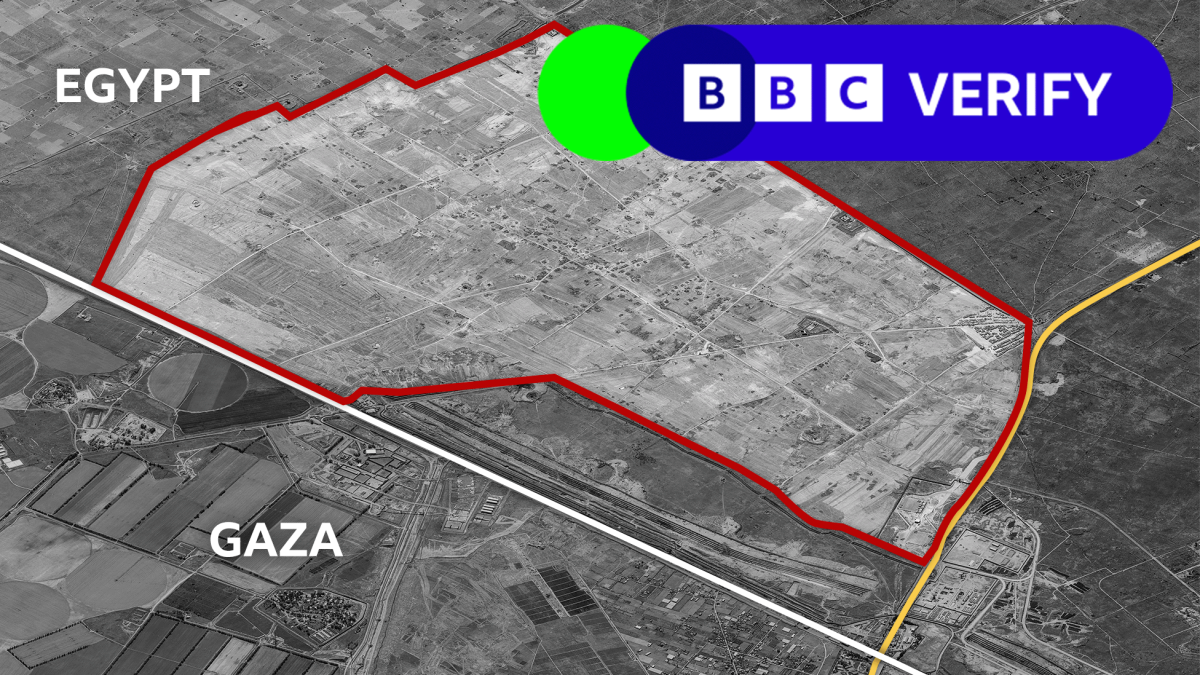 Walled site grows at Egypt border near Gaza Walled site grows at Egypt border near Gaza