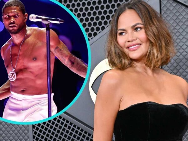 Watch Chrissy Teigen Fangirl Over Usher’s Super Bowl Halftime Performance
