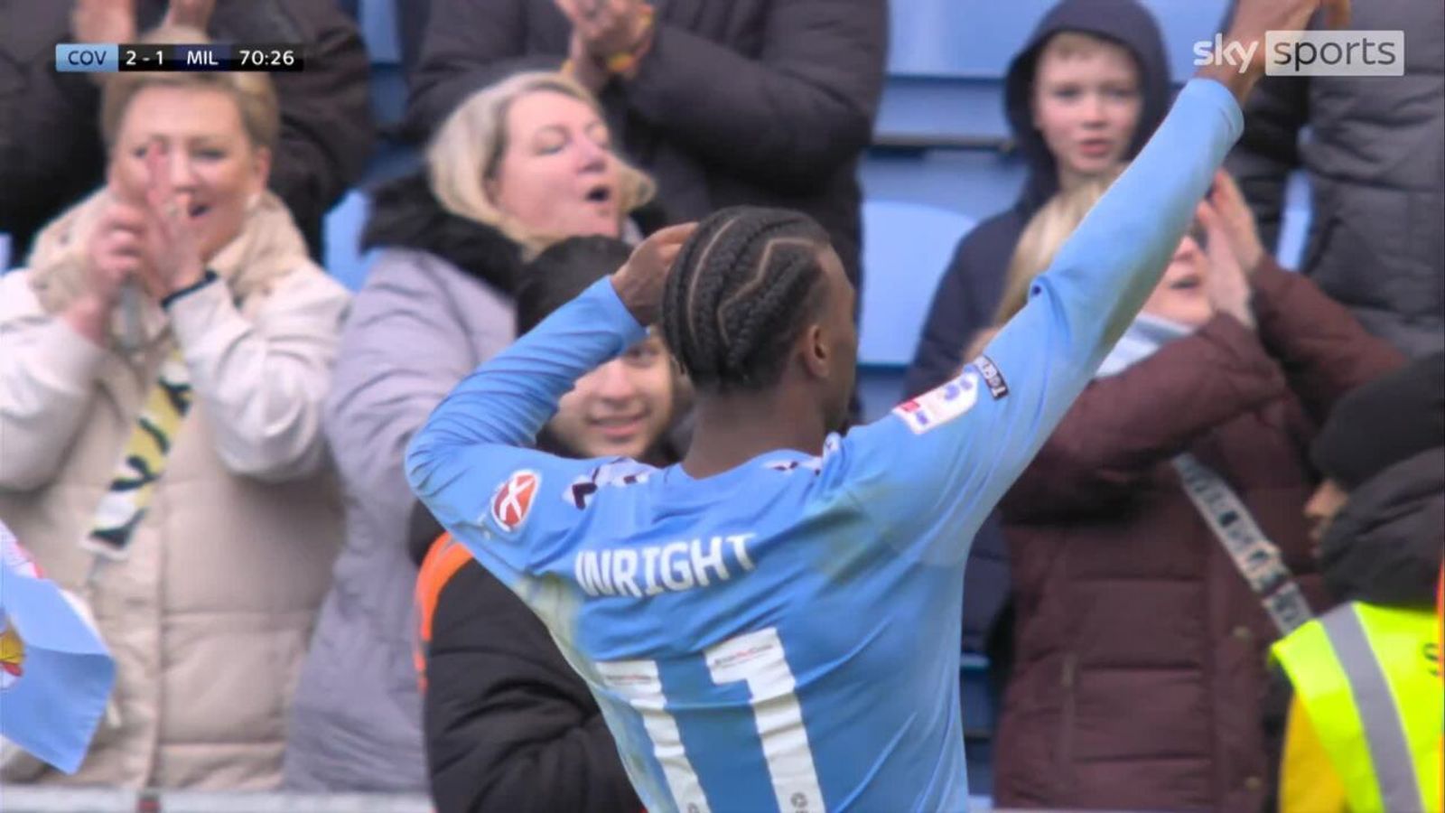 Wright at the double to put Coventry ahead Wright at the double to put Coventry ahead
