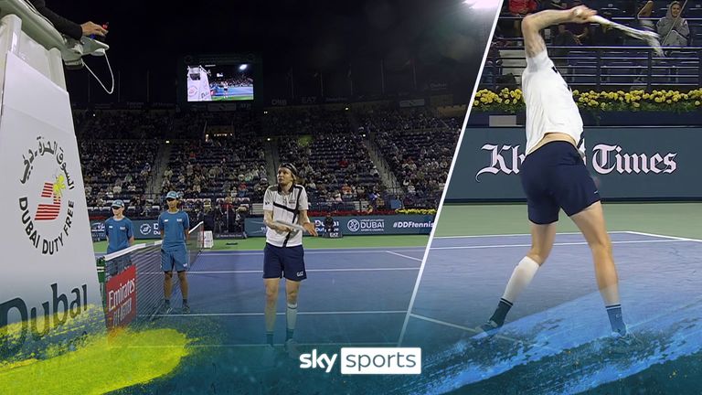 Andrey Rublev disqualified for screaming in the face of a line judge at the Dubai Tennis Championships | Tennis News Andrey Rublev disqualified for screaming in the face of a line judge at the Dubai Tennis Championships | Tennis News