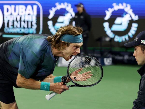 Andrey Rublev DQ’d from Dubai semi after yelling at line judge Andrey Rublev DQ’d from Dubai semi after yelling at line judge