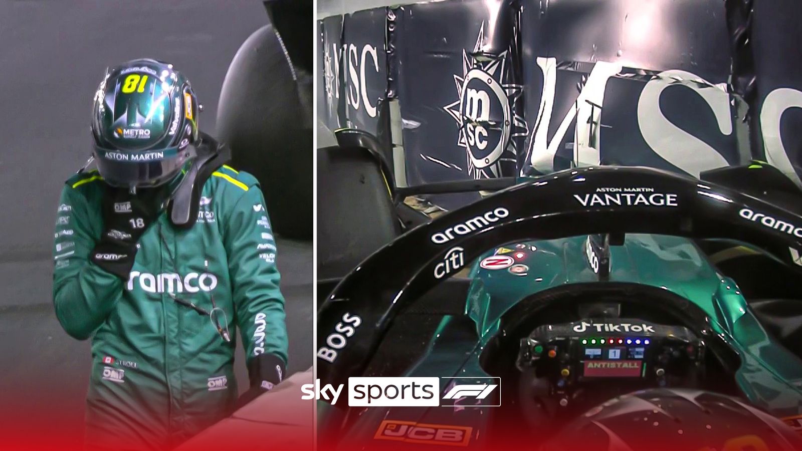 'It's a big impact there' | Huge Stroll crash brings out safety car 'It's a big impact there' | Huge Stroll crash brings out safety car