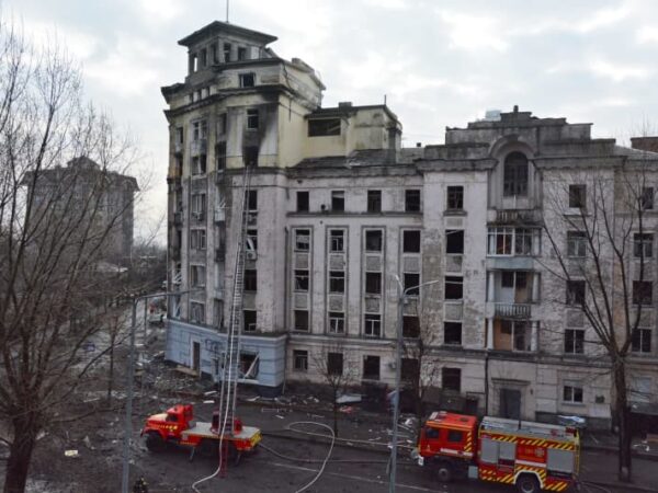 Russian attack on Kiev injures 13 as allies pledge more military aid