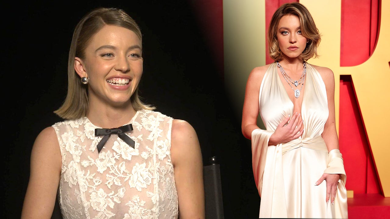Sydney Sweeney Fangirls Over Angelina Jolie Dress Moment at Oscars After-Party (Exclusive) Sydney Sweeney Fangirls Over Angelina Jolie Dress Moment at Oscars After-Party (Exclusive)