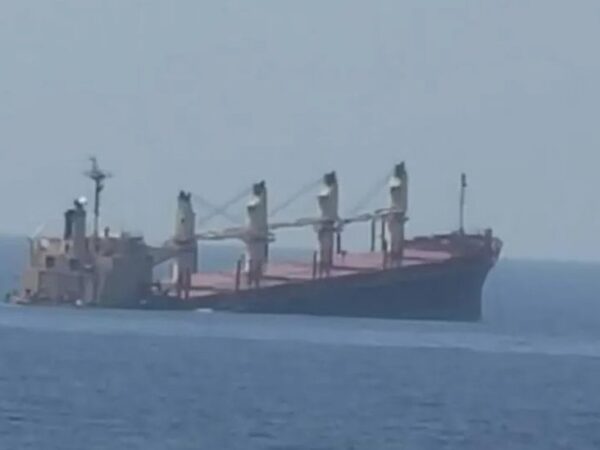 UK-owned ship attacked by Houthis sinks off Yemen coast